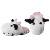 SL2220-Cow Plush Animal Slippers